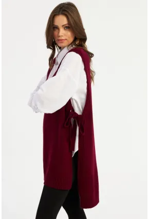 Kadın Bordo Triko Süveter MYV103