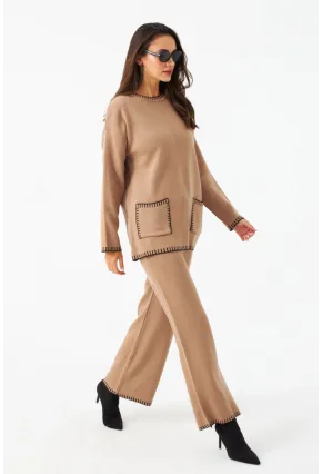 Kadın Camel Alt Üst Takım MMK61