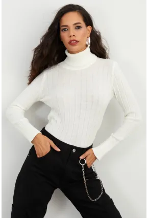 Kadın Ekru Balıkçı Kazak YV99