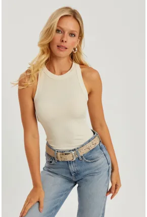 Kadın Ekru Fitilli Bluz AYD317