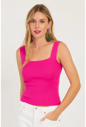 Kadın Fuşya Triko Bluz SMT224