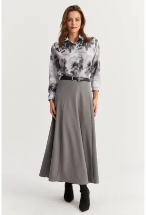 Kadın Gri Çan Etek MLON3005