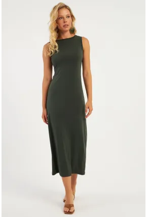 Kadın Haki Basic Elbise DMR2433