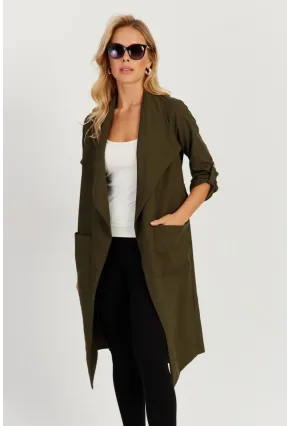 Kadın Haki Mevsimlik Pardesü MU159