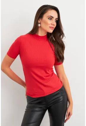 Kadın Kırmızı Basic Bluz AYD404