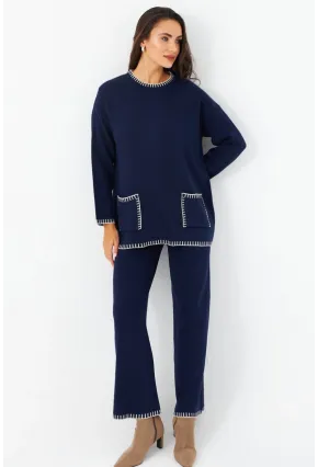 Kadın Lacivert Alt Üst Takım MMK61