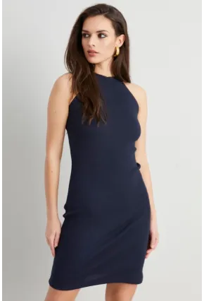 Kadın Lacivert Kaşkorse Kolsuz Elbise Yİ1567
