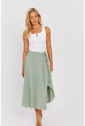 Kadın Mint Asimetrik Etek LV176