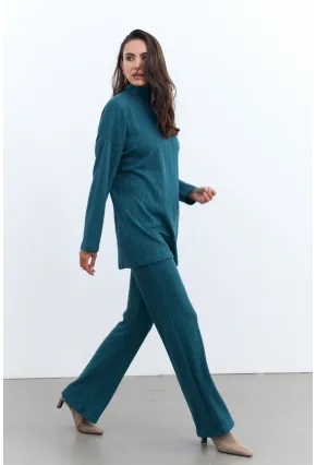 Kadın Petrol Alt Üst Pantolon Takım MTF28
