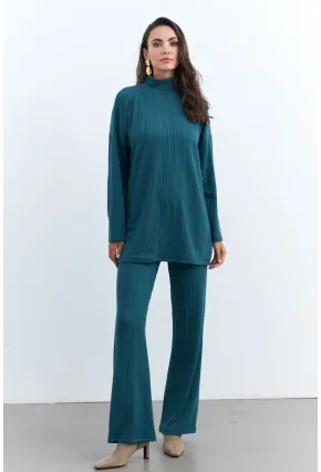 Kadın Petrol Alt Üst Pantolon Takım MTF28