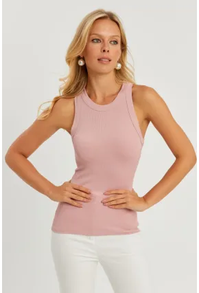 Kadın Pudra Fitilli Bluz AYD317