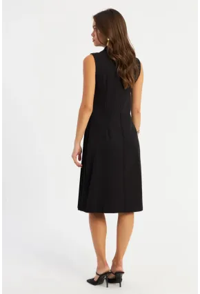Kadın Siyah Aksesuarlı Ceket Elbise ERA102