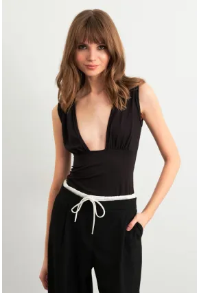 Kadın Siyah Bluz EY3041