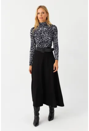 Kadın Siyah Çan Etek MLON3005