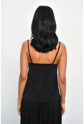 Kadın Siyah Dantelli Atlet LPP5008