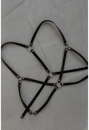 Kadın Siyah Halkalı Salopet BE626