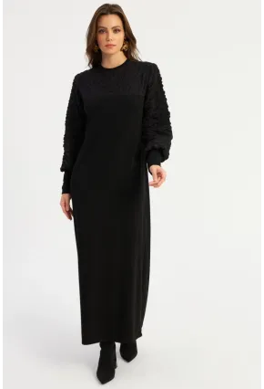 Kadın Siyah Maxi Elbise MBK57