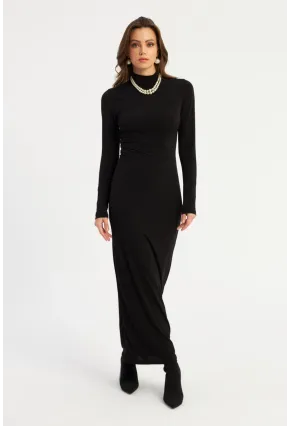 Kadın Siyah Maxi Elbise MLİK100