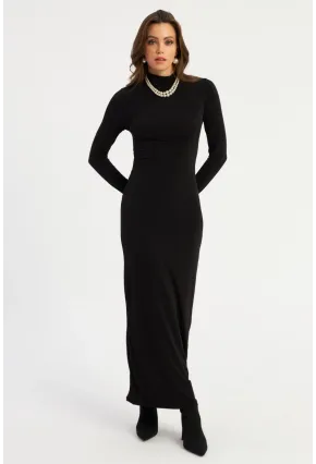 Kadın Siyah Maxi Elbise MLİK100