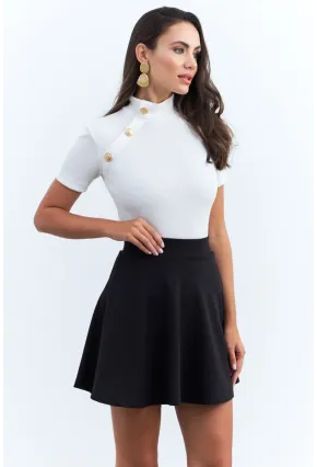 Kadın Siyah Mini Etek ELT3240