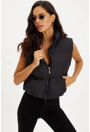 Kadın Siyah Şişme Yelek DAF4910