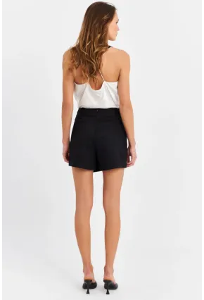 Kadın Siyah Şort Etek NH799