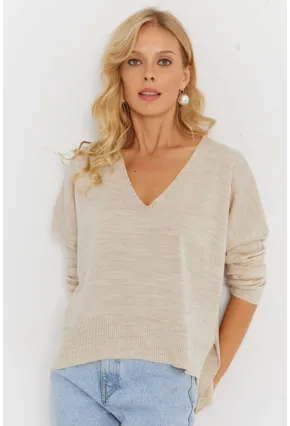 Kadın Taş Önü Kısa Triko Kazak YİL551