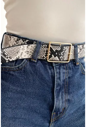 Kadın Taş Yılan Desenli Kemer BE611