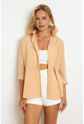 Kadın Vanilya Basic Gömlek K1251