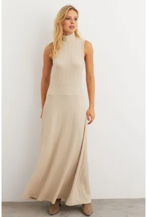 Kadın Vanilya Basic Maxi Elbise MTF29