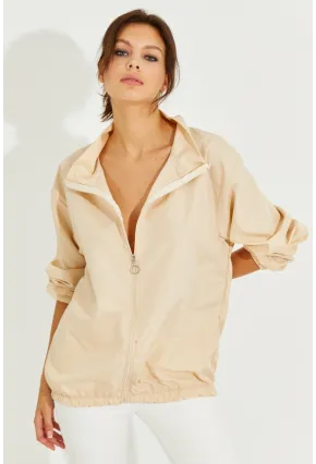 Kadın Vanilya Mevsimlik İnce Yağmurluk MEN2005