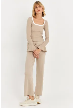 Kadın Vanilya Palazzo Eşofman Altı ALB6011