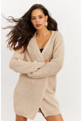 Kadın Vanilya Triko Hırka YV92