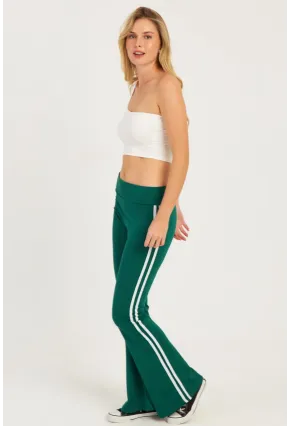 Kadın Yeşil İspanyol Paça Eşofman Altı SF2542