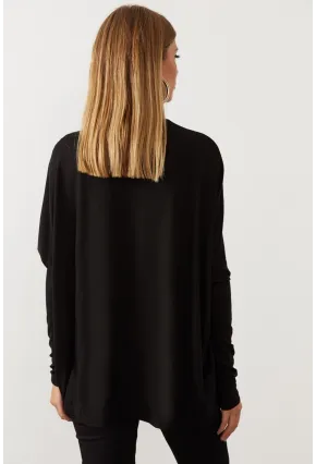 Siyah Yarasa Kol Balıkçı Bluz MEY1049