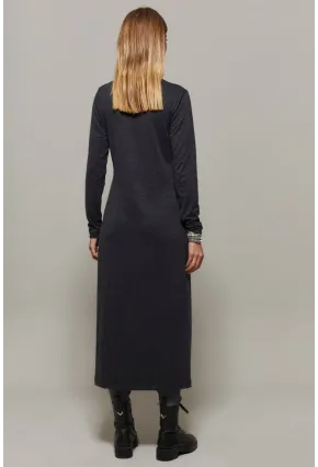 Antrasit Balıkçı Yaka Uzun Yırtmaçlı Tunik MEY1150