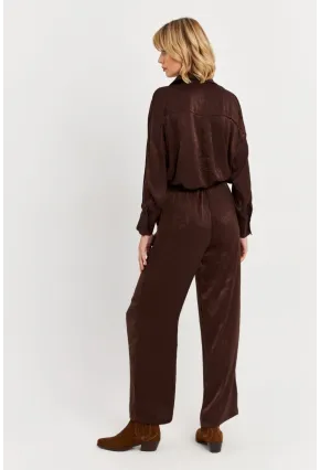 Kadın Acı-Kahve Saten Pantolon MCAR1128