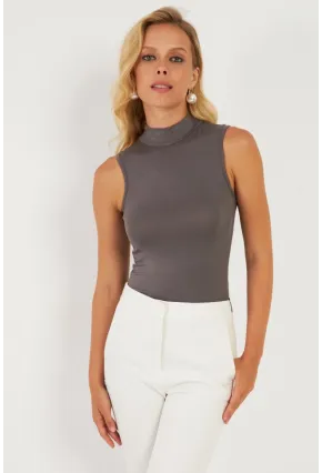 Kadın Antrasit Bluz LPP1289