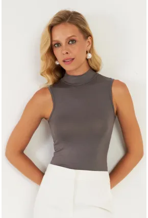 Kadın Antrasit Bluz LPP1289