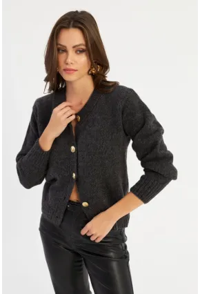 Kadın Antrasit Hırka YV285