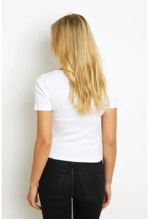 Kadın Beyaz Kaşkorse Bluz AYD325