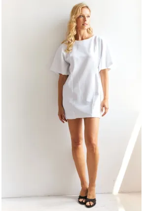 Kadın Beyaz Mini Elbise KAZ22