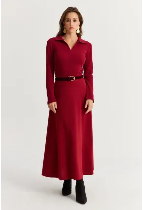 Kadın Bordo Çan Etek MLON3005