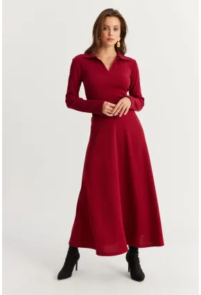 Kadın Bordo Çan Etek MLON3005