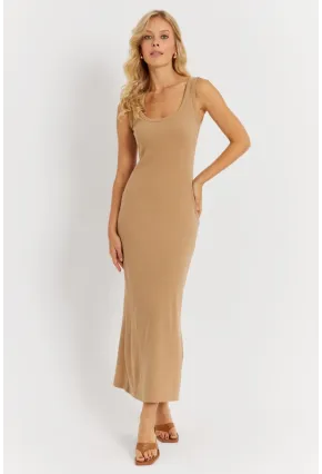 Kadın Camel Kaşkorse Midi Elbise MK26