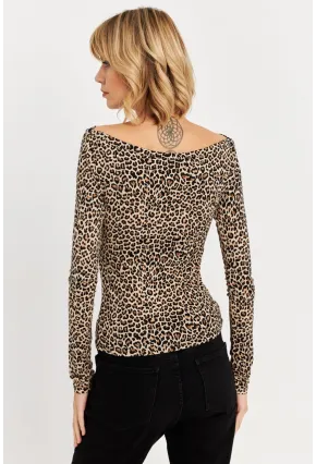 Kadın Camel-Siyah Bluz HOR13