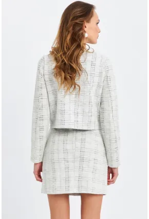 Kadın Ekru Ceket Etek Takım SE9