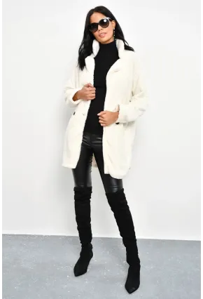 Kadın Ekru Peluş Kaban DA32