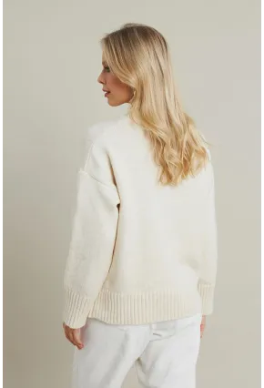 Kadın Ekru Salaş Kazak MYV104