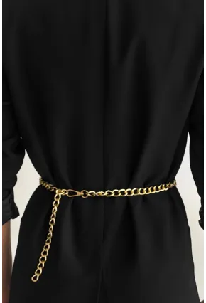 Kadın Gold Rengi Zincir Kemer BE629